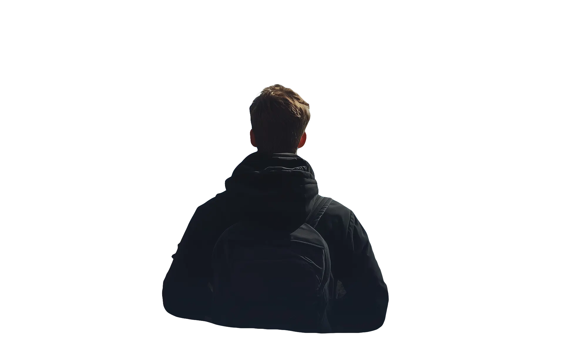 Man looking out over the landscape
